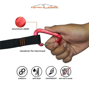 Carabiner Hammock Dhaulagiri CA1305 Karabiner 5kn 500kg Ayunan Gantung