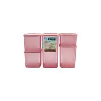 Gambar GBUplast Hana Set isi 5 pcs Sealware Toples Makanan Plastik BPA Free Plastic Jar Food Safe KS-013 - LIGHT LAVENDER dari GBUplast Houseware Kota Tangerang 4 Tokopedia