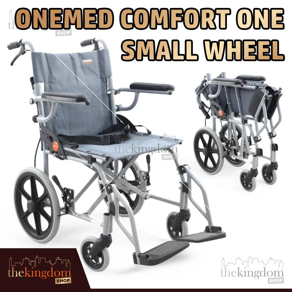 Onemed Comfort One Kursi Roda Small Wheel Chair Lipat Portable Roda Kecil ALU B20 Wheelchair SYIV75-28B3
