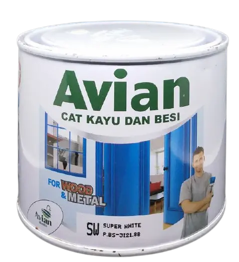 Cat Kayu dan Besi Avian Synthetic 1/2 Kg - Cat Putih Pilihan Warna Lengkap - Paint 3