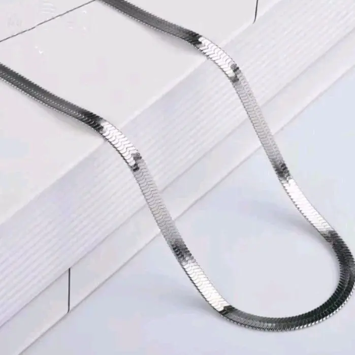 KALUNG TITANIUM PRIA WANITA MODEL PIPIH SILVER GOLD BLACK KALUNG TITANIUM IMPOR 8