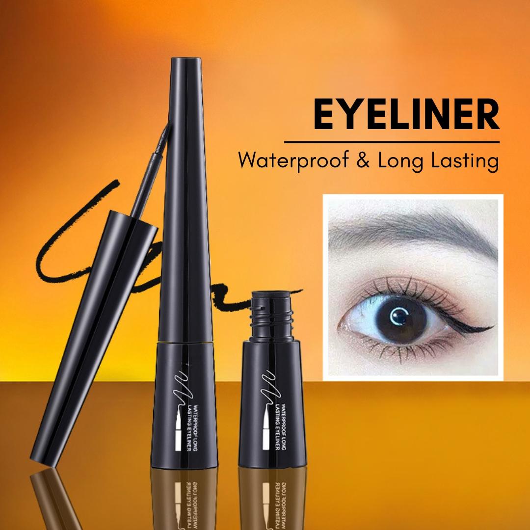 Eyeliner Black Waterproof & Long Lasting Eye Liner Liquid Tahan Air Tahan Lama 761 LA195