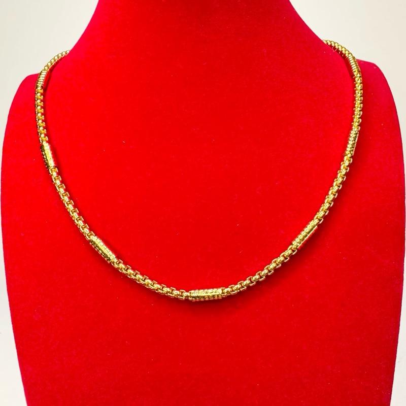 Dây chuyền titan DC20 chữ công thiết kế đốt tròn sang trọng - Tinh xảo, sắc nét - Chất liệu cao cấp phủ 4 lớp - Bảo hành 1 năm về màu - Phù hợp mọi trang phục