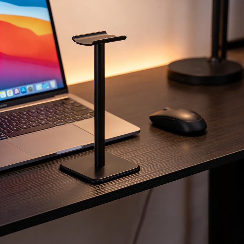 TechNest D5 Stand Headset Stand Headphone Premium Aluminum Material Anti Slip Stable Design For Tidy Desk Gaming Setup