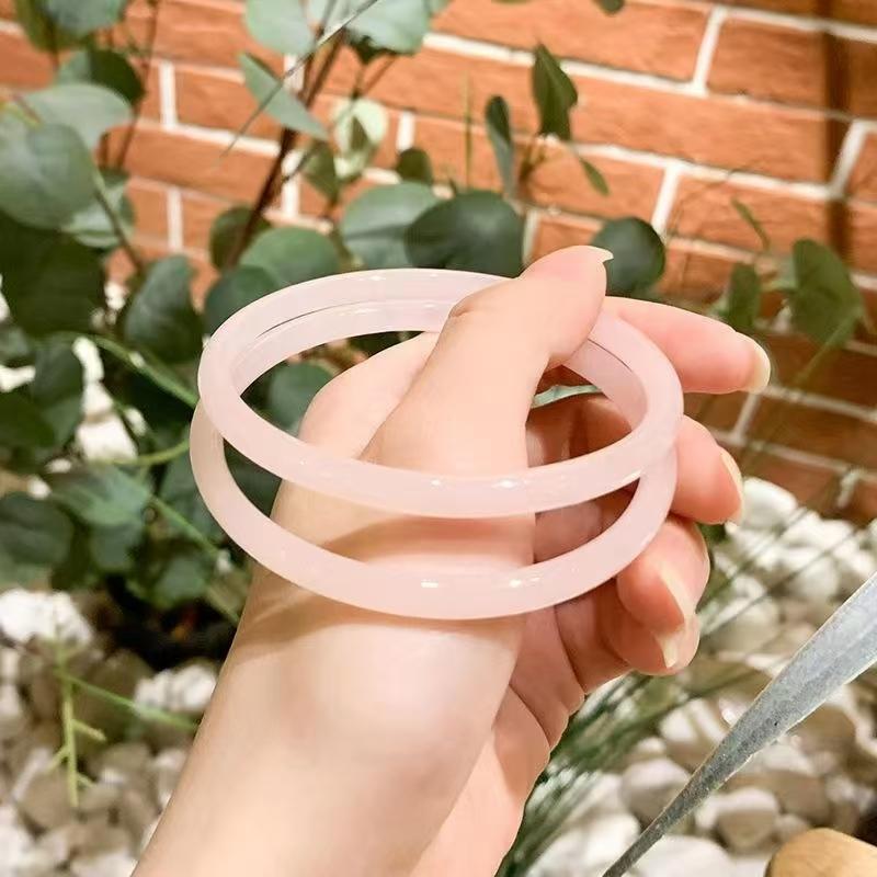 Product Introduction of Vòng Tay Ngọc Bích Giả, Men Màu, Vòng Tay Cô Gái, Phong Cách Cổ Trang, Phụ Kiện May Mắn 4