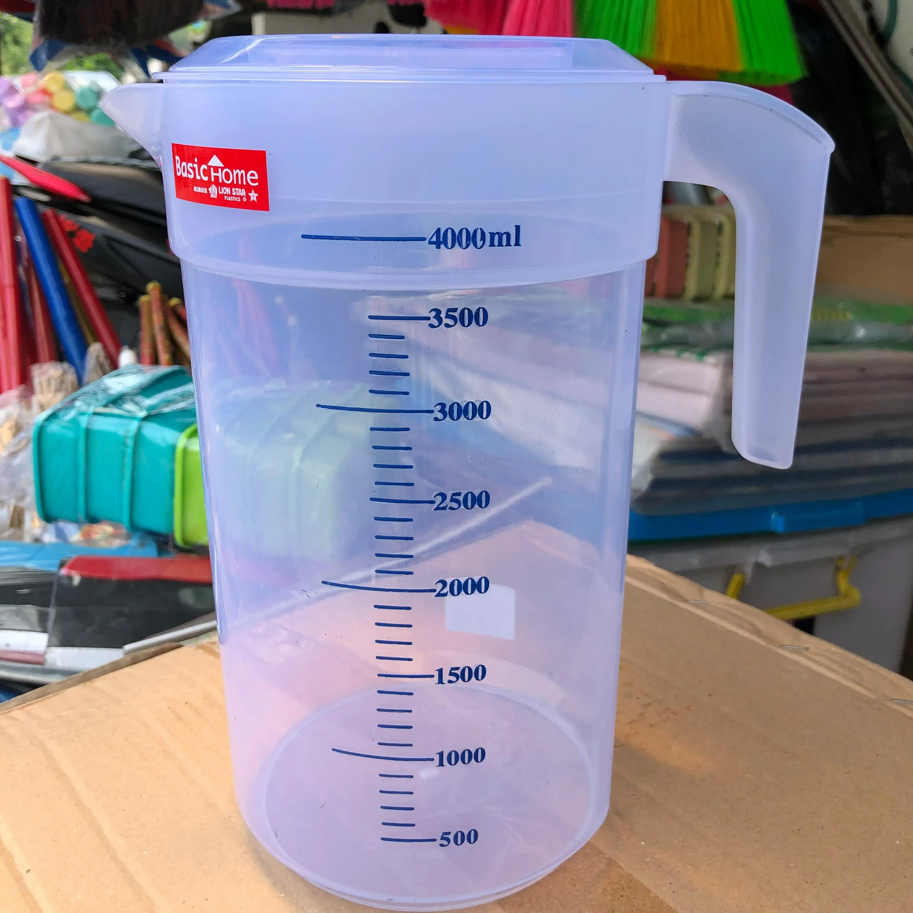 COD Tekko Horeka Measuring Lion Star Basic Home 2.1 / 4.6 Liter / Teko Takaran Minuman Transparan / Teko Kopi Gula Susu