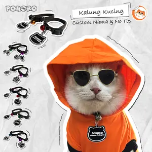 PORORO - Kalung Kucing Custom akrilik ketebalan 3ml