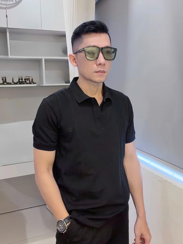 Áo polo BW vải cá sấu cotton phối lạ mắt thanh lịch chỉnh chu lịch lãm - J16