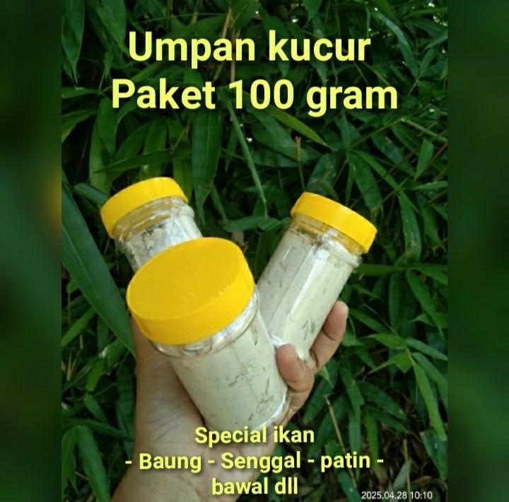 Umpan kucur umpan mancing paket 100 gram spesial buat ikan baung patin bawal senggal dll