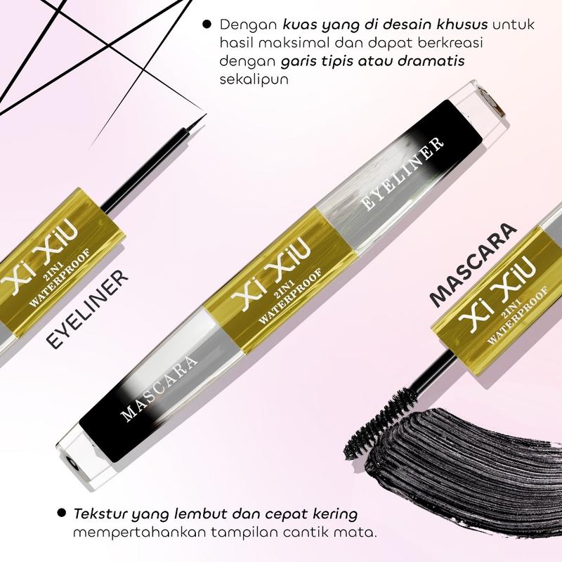 Product Introduction of Maskara dan Eyeliner XI XIU Divine 2in1 - Waterproof 1