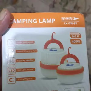SPEEDS Lampu Camping LED Gantung Camping Emergency Lamp Super Terang Charger Type-C Outdoor Indoor Lampu Kemah 018-57