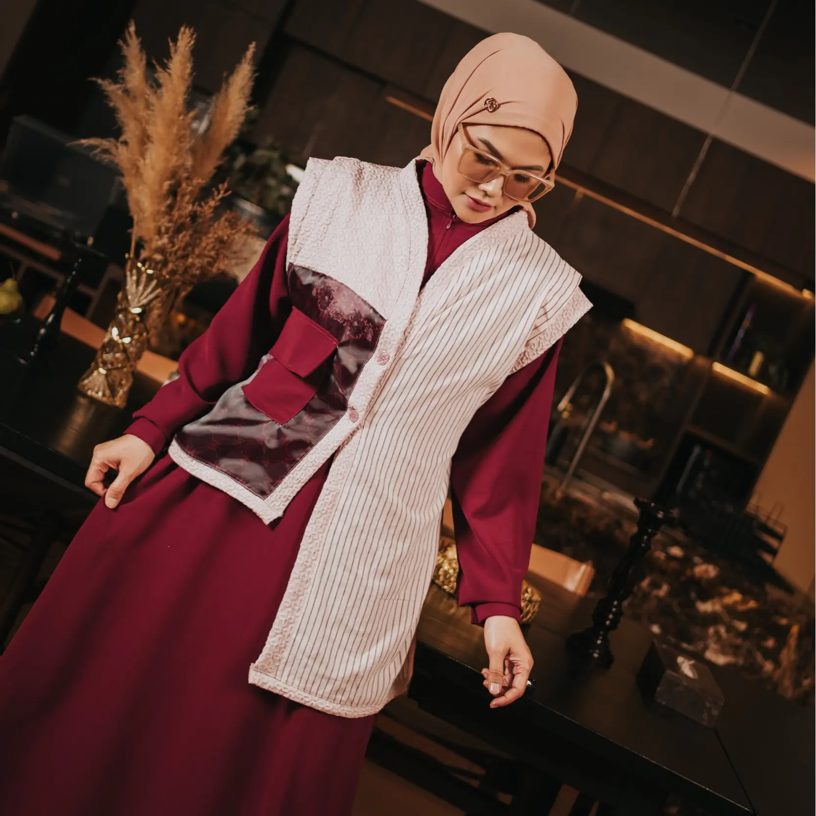 Dress Maroon LD100