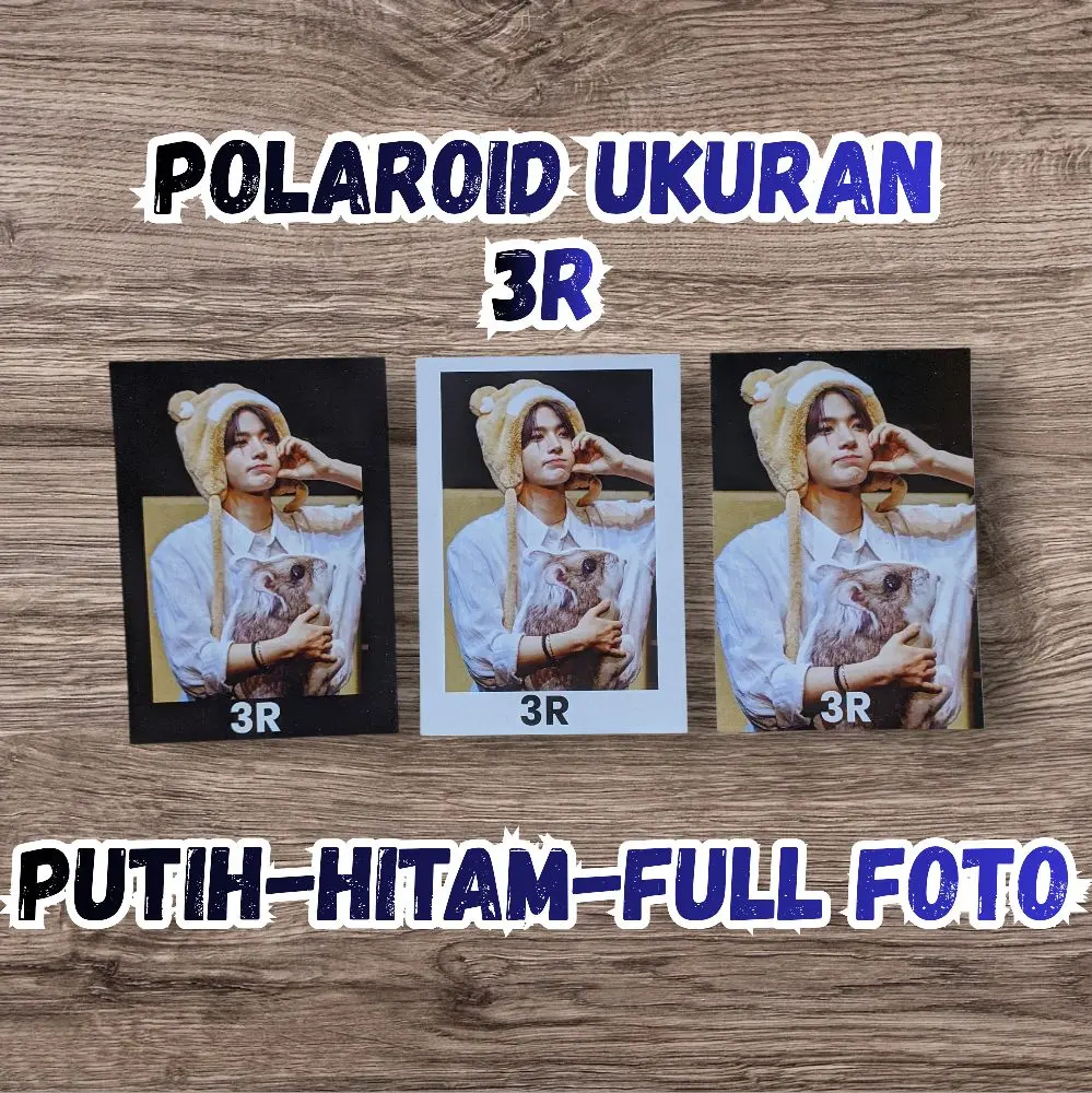 Cetak Foto Ukuran 3R Warna Putih Hitam Full Foto. Kualitas Jernih.