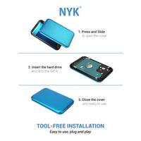 Gambar NYK Casing Hard Disk SSD External Case 2.5" Sata USB 3.0 RANDOM COLORS dari NYK Indonesia Kota Administrasi Jakarta Pusat 3 Tokopedia