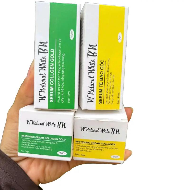 Peelda VIP 4 món BN White Da Nám Mụn Dưỡng Trắng Da