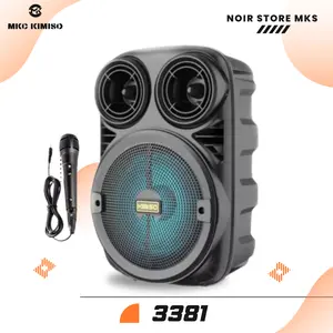 Speaker 3381 Portable Bluetooth Free Mic karaoke Full Range