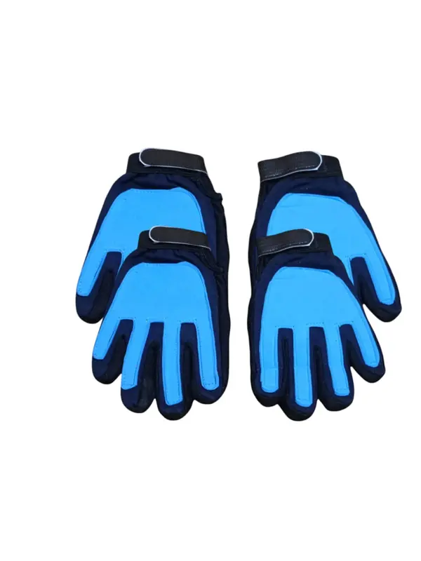 sarung tangan kiper anak warna biru/, sarung tangan olahraga, sarung tangan sepak bola 2