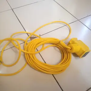 Kabel daya dengan soket Kumparan daya sepanjang（ 30M /20M /10M ）Colokan listrik dengan soket, dengan kontrol tombol sakelar, konektor serbaguna yang nyaman, kabel daya 220V