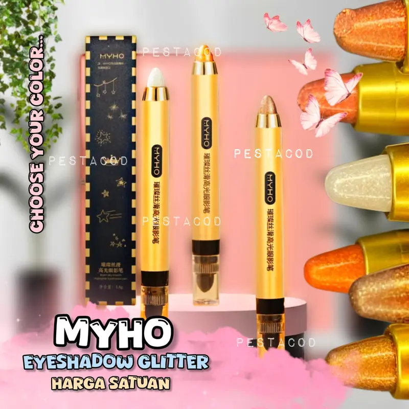 { HARGA SATUAN } Myho Eyeshadow Glitter pulas mata cantik make up douyin 0