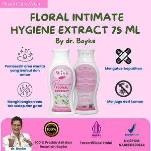 Floral Intimate Hygiene Extract 75 ml dr boyke Sabun Cair untuk kebersihan wanita Feminine Keputihan