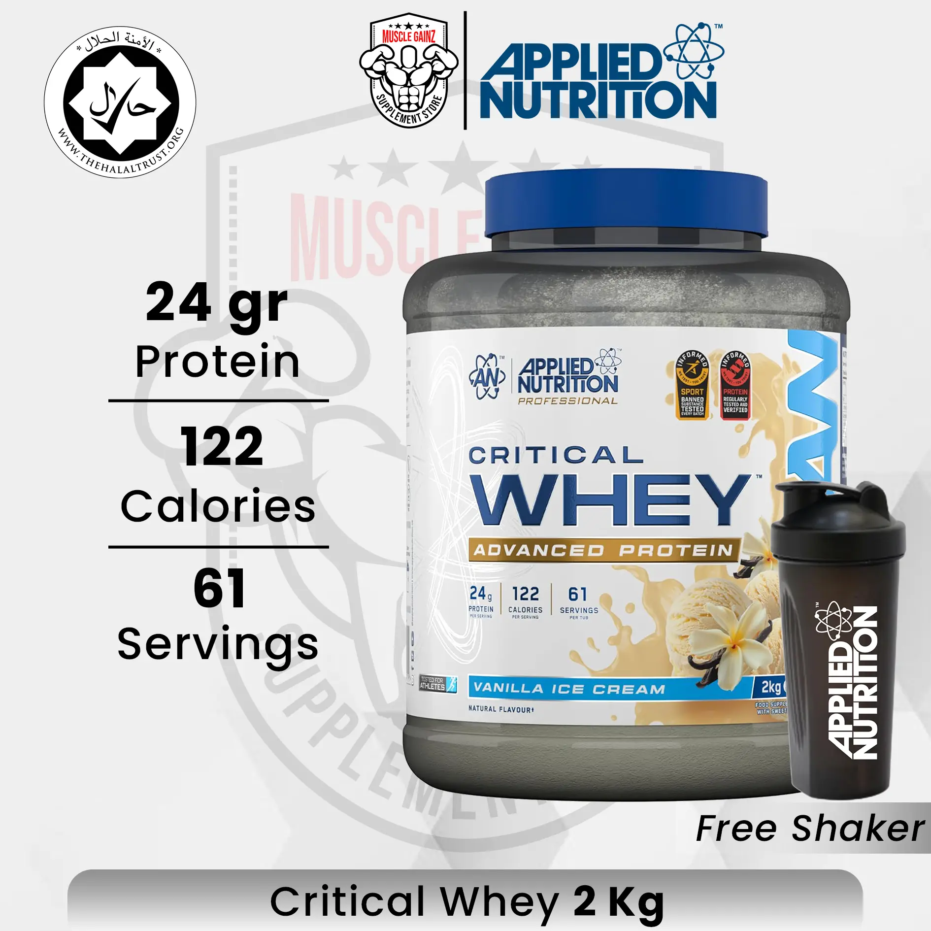 Applied Nutrition Critical Whey Protein Blend 2 Kg 61 Serving