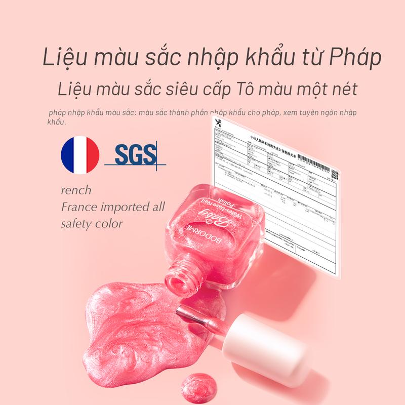 BODORME Sơn Móng Tay Trẻ Em  Không Mùi Dành Cho Bé Gái Bộ Mỹ Phẩm Rách Quà Tặng Đặc Biệt Cho Em Bé Thích Hợp Cho Móng Tay 2