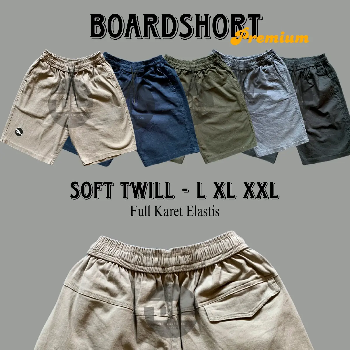 Boardshort Celana Chino Pendek Pria Premium Pinggang Full Karet Elastis Bahan Twill Strecth Chino Katun Soft Twill / Melar Nyaman / Celana Pendek Cowok Santai / Celana Pendek Short Premium casual regular  Stretch Distro Dewasa Keren chinos