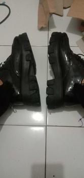 Product Review of Lovely Sepatu Sekolah Docmart Wanita Loafers Hitam Terbaru 2024 Fashion Korean Style Premium Import Quality R-15 Bisa COD Karet Shoes Kerja Hitam Kasual from b**e 0