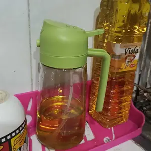 Botol Minyak Kaca Spray 500 ML Anti Tumpah Dispenser Minyak Goreng Semprot Minimalis Food Grade