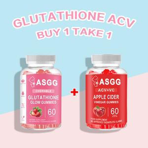 【Beli Satu Percuma Satu】ASGG 60 Biji GLUTATHIONE Kolagen Gummies GLUTATHIONE Glow Gummies Meningkatkan Cahaya Kulit