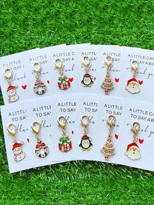 Set de 6/12 llaveros navideños. Paquete de regalo de Abrazo de Bolsillo con temática de Gracias. Regalo de Agradecimiento, Dije Lindo para Monedero y Accesorios para Llaves de Auto, Regalos de Navidad para Familia y Amigos.