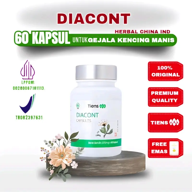 [Herbal China] Diabetes Control - Tiens Diacont Capsules - untuk Meringankan Gejala Kencing Manis obat herbal 0