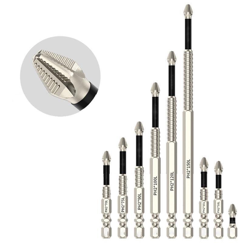 Mua Lẻ Cả Bộ Bộ Mũi Khoan Chéo PH2 Từ Tính Chống Gỉ Sét Chống Mài Mòn Thích Hợp Cho Máy Khoan Cầm Tay