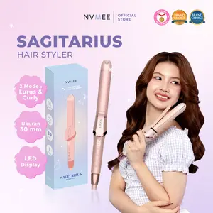 NVMEE - SAGITARIUS Catokan Rambut 2 in 1 Lurus Blow Curly Hair Styler Catokan Curly Straight Blow