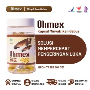 Olimex Kapsul Minyak Ekstrak Ikan Gabus isi - 60 Kapsul