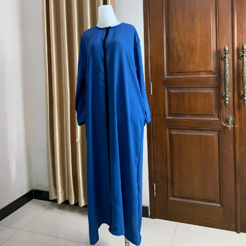 Abaya Aisyah Crinkle airflow premium wanita kekinian formal Muslim Basic Gamis 5