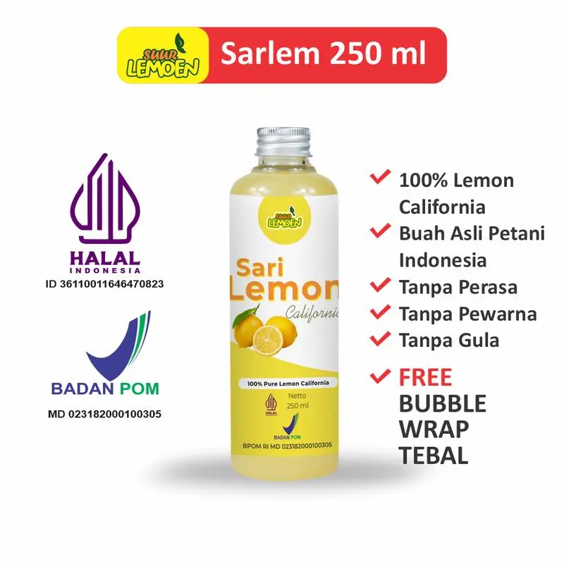 Sari Lemon Suur Lemoen BPOM 250 ml Air Minuman - Putra Herbal Cibitung 1