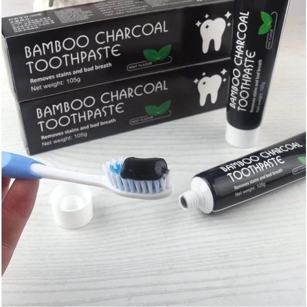 Pasta Gigi Pemutih Charcoal Memutihkan Kuning Gigi Dan Membersihkan Karang Gigi Paling Ampuh Odol Pemutih Mulut - Bamboo Charcoal Toothpaste Penyegar 4