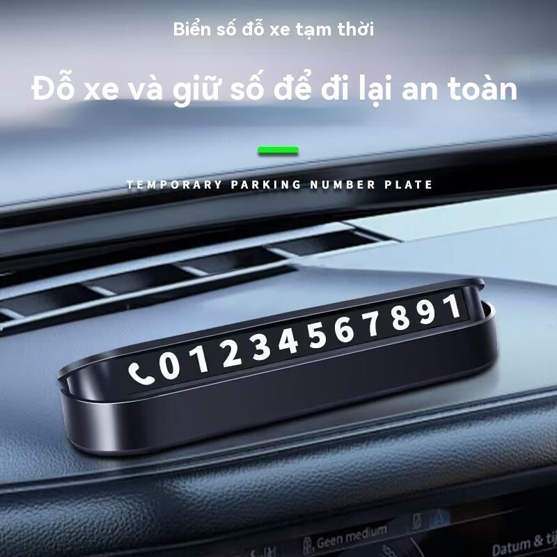 Bảng Số Đỗ Xe, Bảng Số Đỗ Xe Tạm Thời, Đồ Trang Trí Nội Thất Ô Tô, Bảng Điện Thoại Ô Tô Di Chuyển 0
