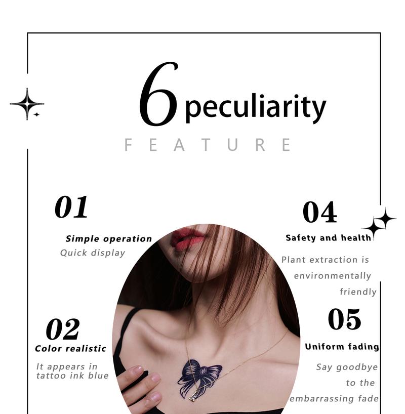 Product Introduction of Temporary tattoo sticker ZOAR-P91 Long-lasting tattoo adhesive art decoration for men and women. 3