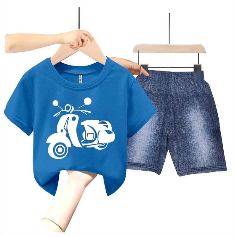 SETELAN ANAK CELANA SEMI JEANS DIGITAL SABLON // GAMBAR VESPA 7