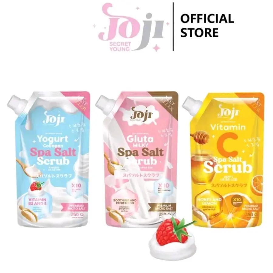 JOJI EXFOLIATING SPA SALT SCRUB 350GR ORIGINAL THAILAND/LULUR GARAM EKSFOLIASI