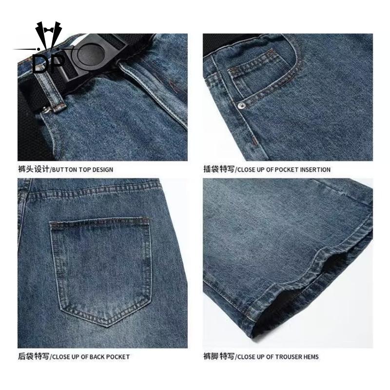 Product Introduction of New Korean fashion men denim shorts young men jeans shorts high grade linen male jeans shorts 30