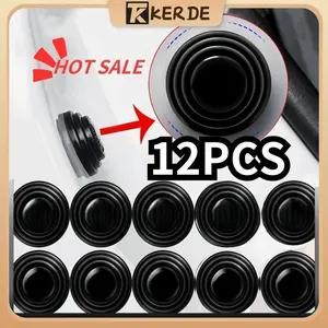 [Kerde] LOGO 12Pcs Peredam Pintu Mobil Karet Pintu Mobil Peredam Suara Pintu Mobil Pelindung Pintu Mobil