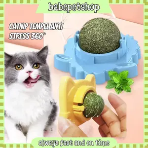 Babepetshop CATNIP Tempel Karakter Bola Catnip Catnip Ball / Mainan Gigit Catnip 360 derajat Rotatable Catnip Ball MIN2