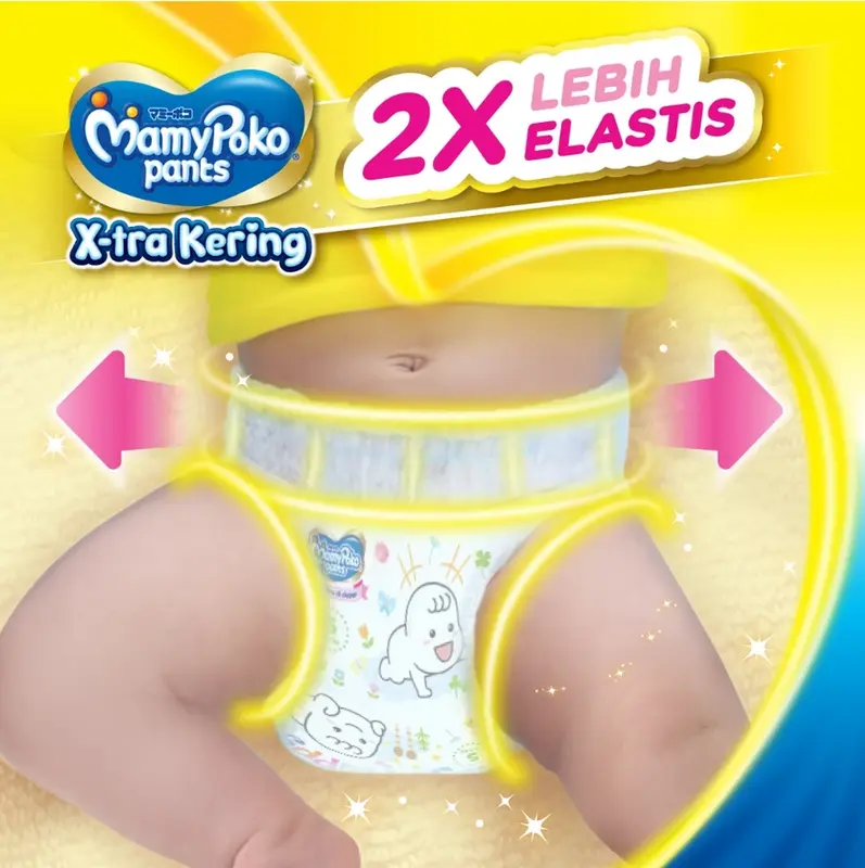 MAMYPOKO Pants Xtra Kering NBS44 S38 M32 L28 XL26 Mami Poko Popok Bayi Mamy Poko 3