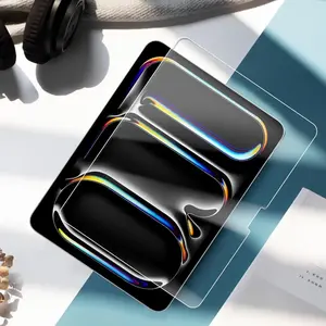 CLEAR TEMPERED GLASS IPAD 11 (A16) 10 9 8 7 6 5 4 3 2 / AIR 11 13 7 6 5 4 3 2 1 / AIR M3 M2 M1 / MINI 7 (A17 Pro) 6 5 4 3 2 1 / PRO 13 12.9 11 10.5 9.7 / PRO M5 M4 M2 M1