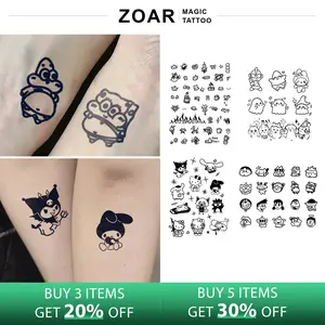 ZOAR-Y99 Stiker Tato Temporary Semi Permanen【pola kecil】Tahan lama Tattoo menempel dekorasi seni untuk pria dan wanita