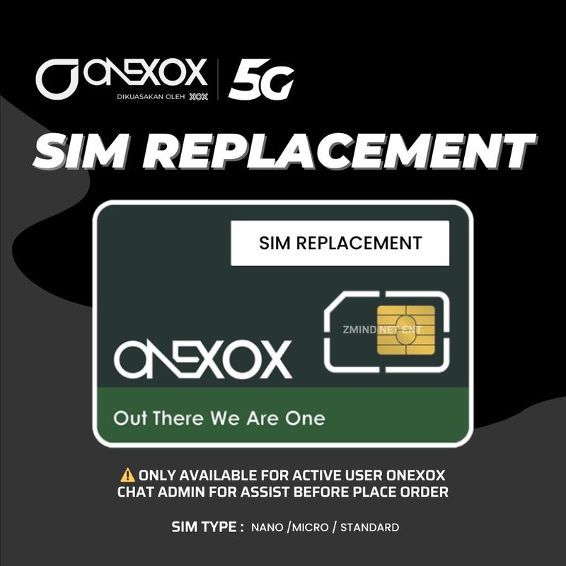 ONEXOX/XOX Sim Replacement / Kad Sim Gantian #Hanya Untuk Pengguna ...