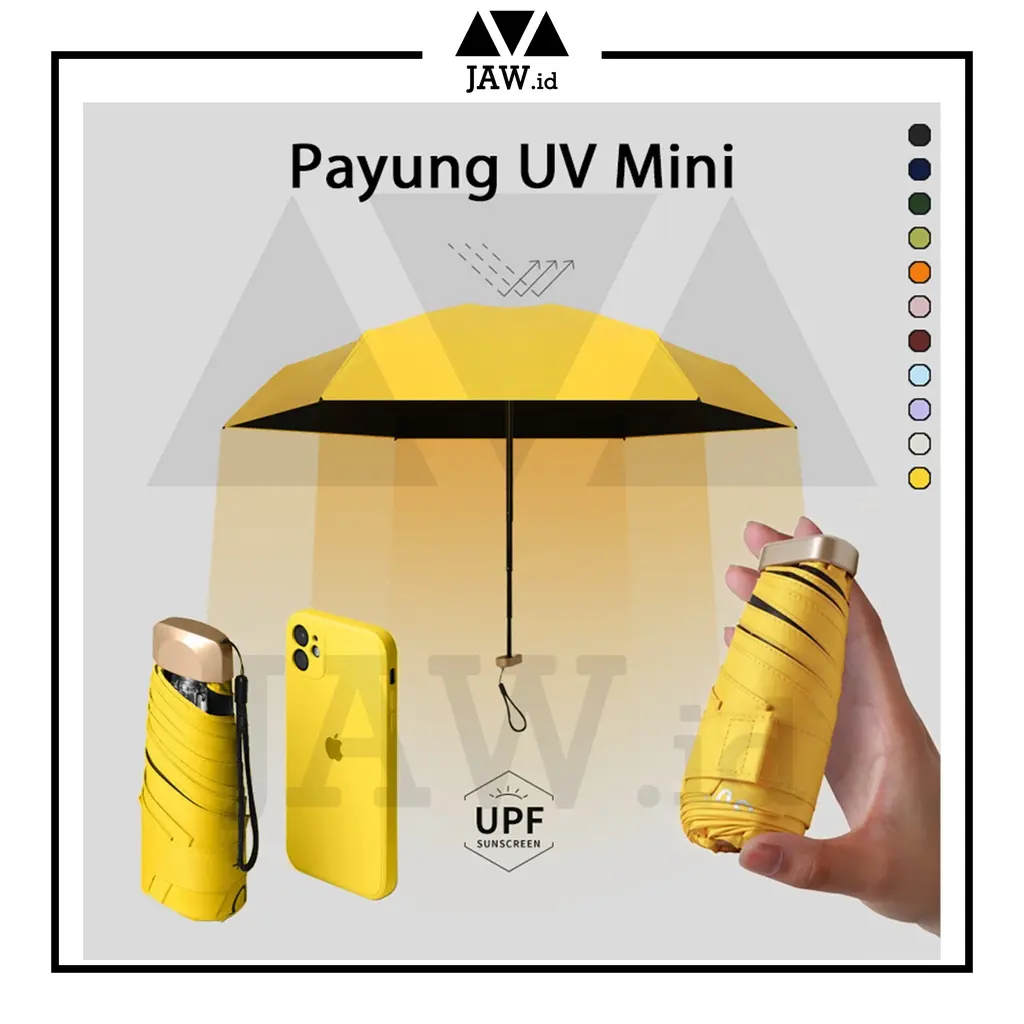 Payung Lipat MINI - Payung MINI Anti UV Payung Tabir Surya Tahan Panas dan Hujan